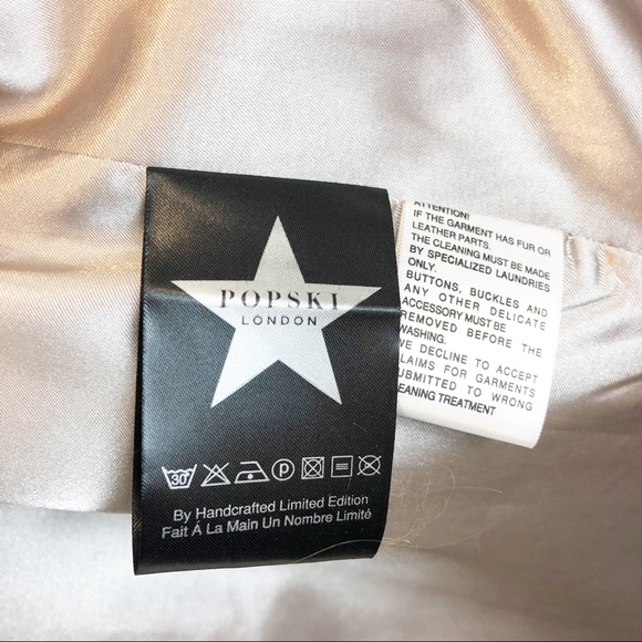 Popski London Cashmere Coat with Fur Accents - Picture 9 of 16